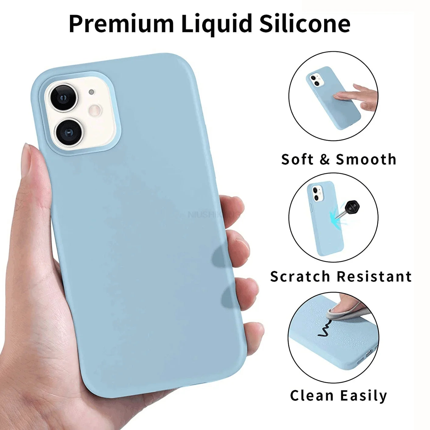 Liquid Silicone Case For iPhone 16 & 17