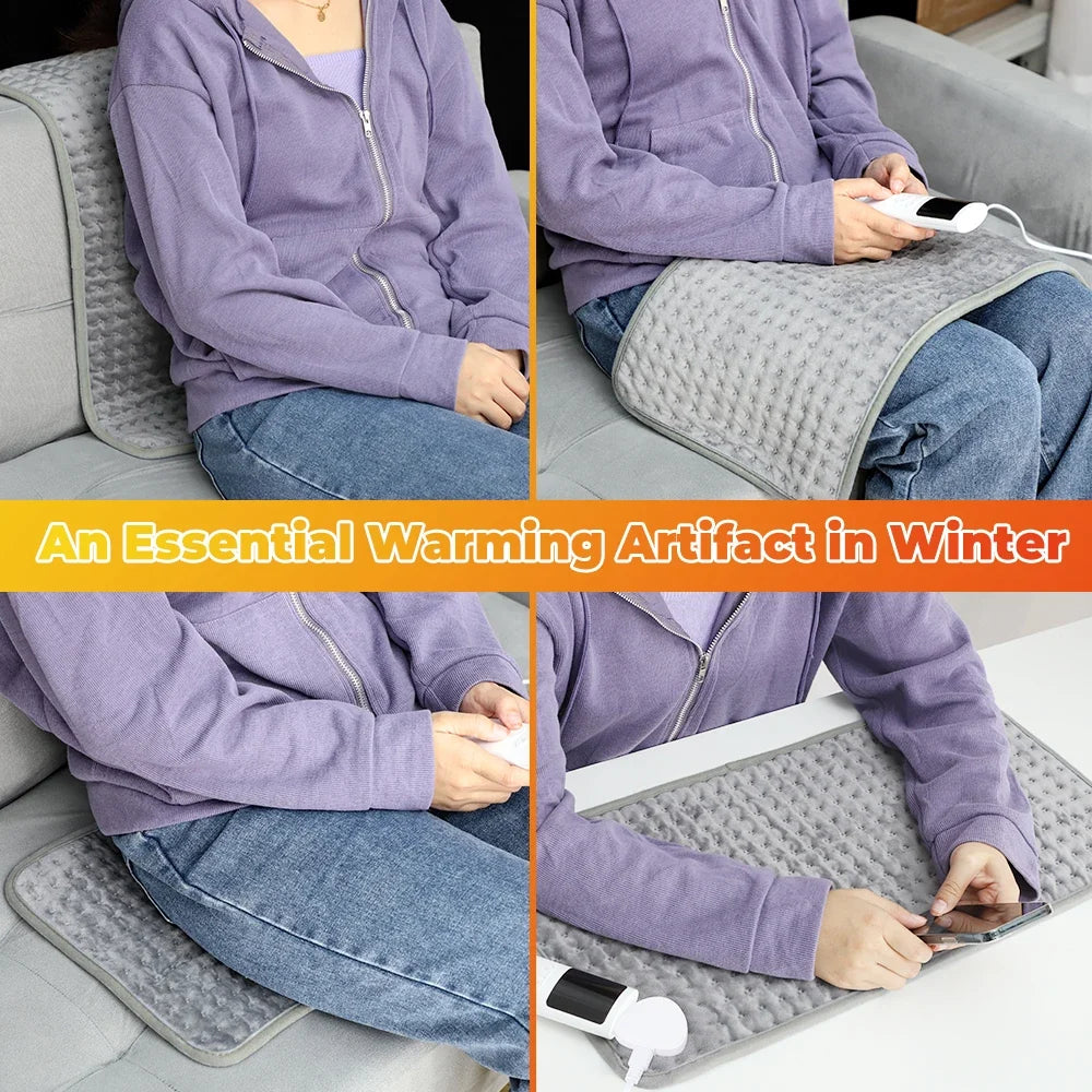 Electric Heating Blanket – Warm Heated Pad for Bed & Sofa Winter Use