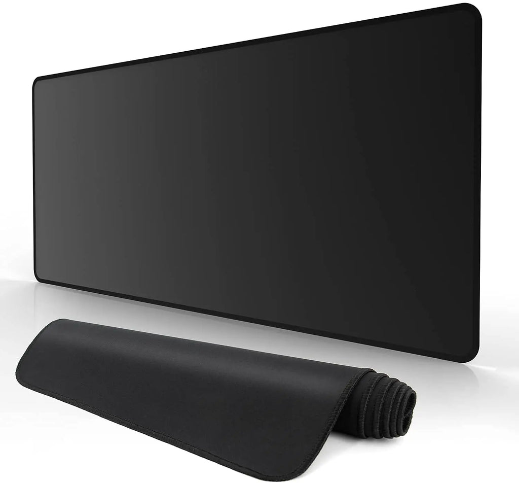 Black Gaming Mouse Pad – Large Non-Slip Desk Mat for PC, Keyboard & Mouse, Gamer Mousepad for Desktop