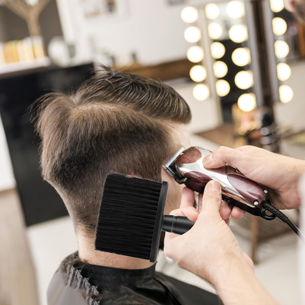 2 Count Hair Brush - Hair Clipper Brushes, Black, 5.9 Inches X 3.9 Inches X 1 Inch, Effortless Hair Removal, Easy Clipper Trimmer Cleaning, Unisex, Home Users, Barbers, Hairdressers