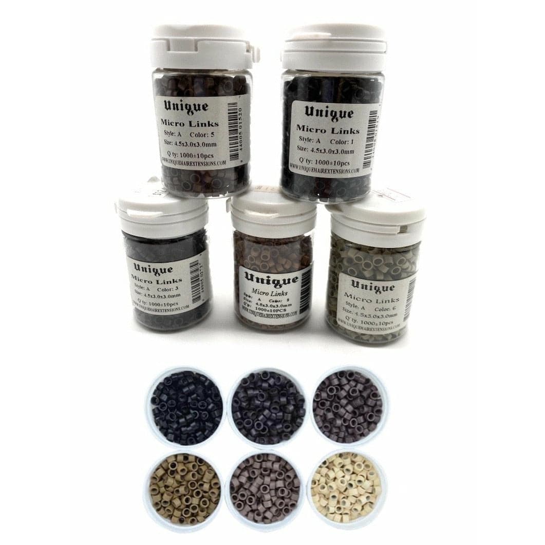 Aluminum Micro Links 4.5 x 3.0 x 3.0mm Style "A" Hair Extension