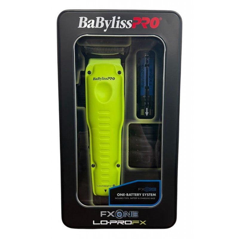 BaBylissPRO FXONE Lo-ProFX Limited Edition Neon Yellow Clipper & Trimmer Combo