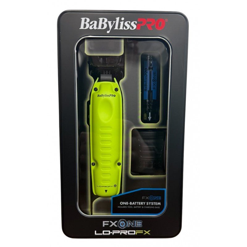 BaBylissPRO FXONE Lo-ProFX Limited Edition Neon Yellow Clipper & Trimmer Combo