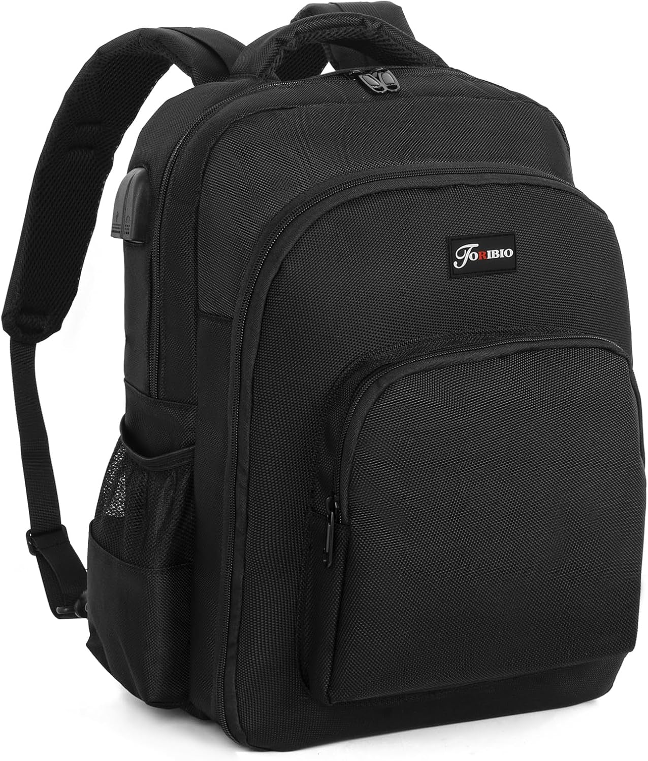 Barber Supplies Bag Backpack for Men, Clipper Tool Bookbag | Soft Padded, with USB Port and Laptop Compartment, Organizer Bag for Barber Cape Clippers Scissors Comb Trimmer (Only Bag)