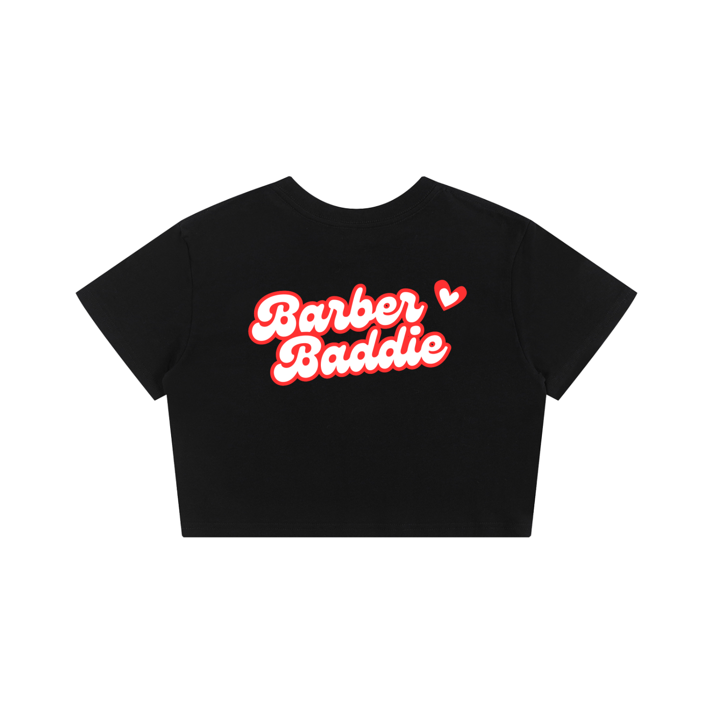 Barber Baddie Cropped Tee - Black