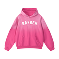 Sun Faded Barber Oversized Hoodie - Pink