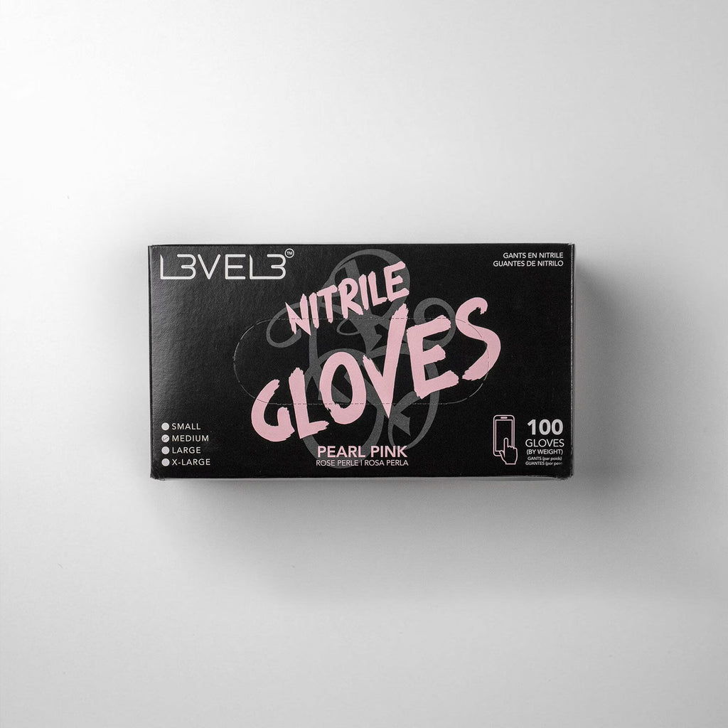 L3 Level 3 Nitrile Gloves - Professional Heavy Duty Disposable Gloves - Latex Free - Fits Snug - Box of 100