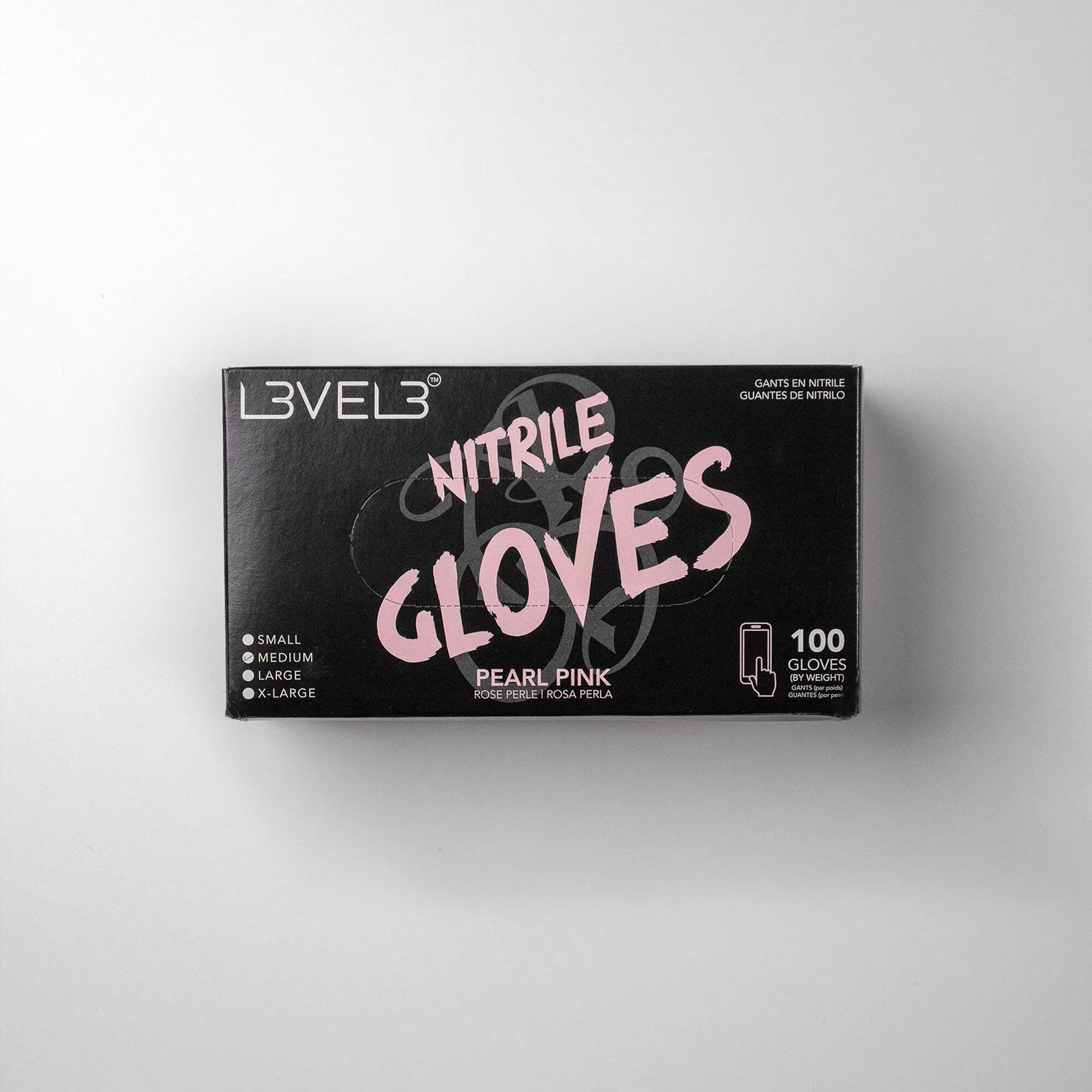 L3 Level 3 Nitrile Gloves - Professional Heavy Duty Disposable Gloves - Latex Free - Fits Snug - Box of 100