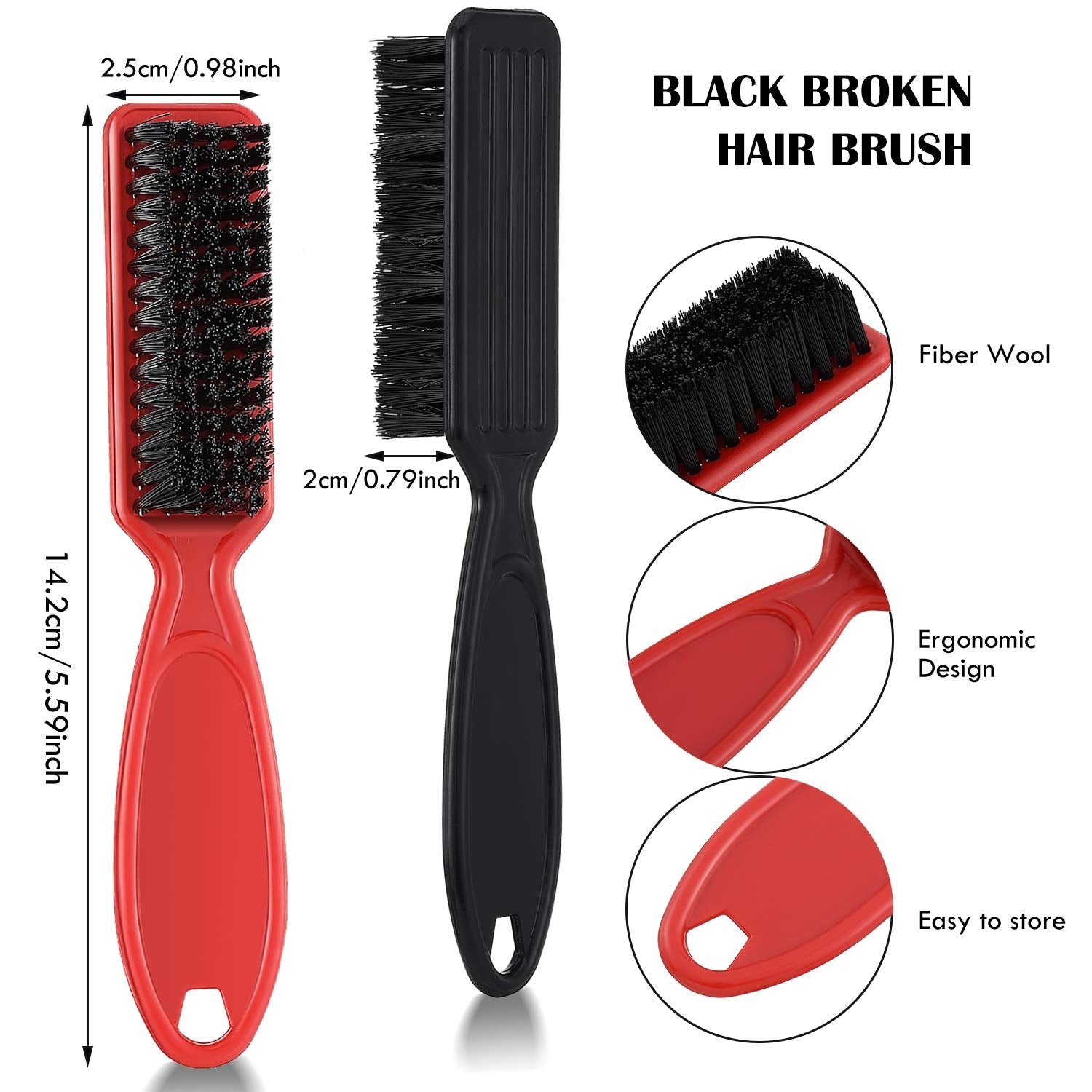 6 Pcs Barber Clipper Cleaning Brush Set, Clipper Cleaning Brushes, Barber Accessory Nylon Trimmer Cleaner, Hair Fade Styling Tool, Duster, Manicure, Mini Lightweight(Vibrant Color Set)