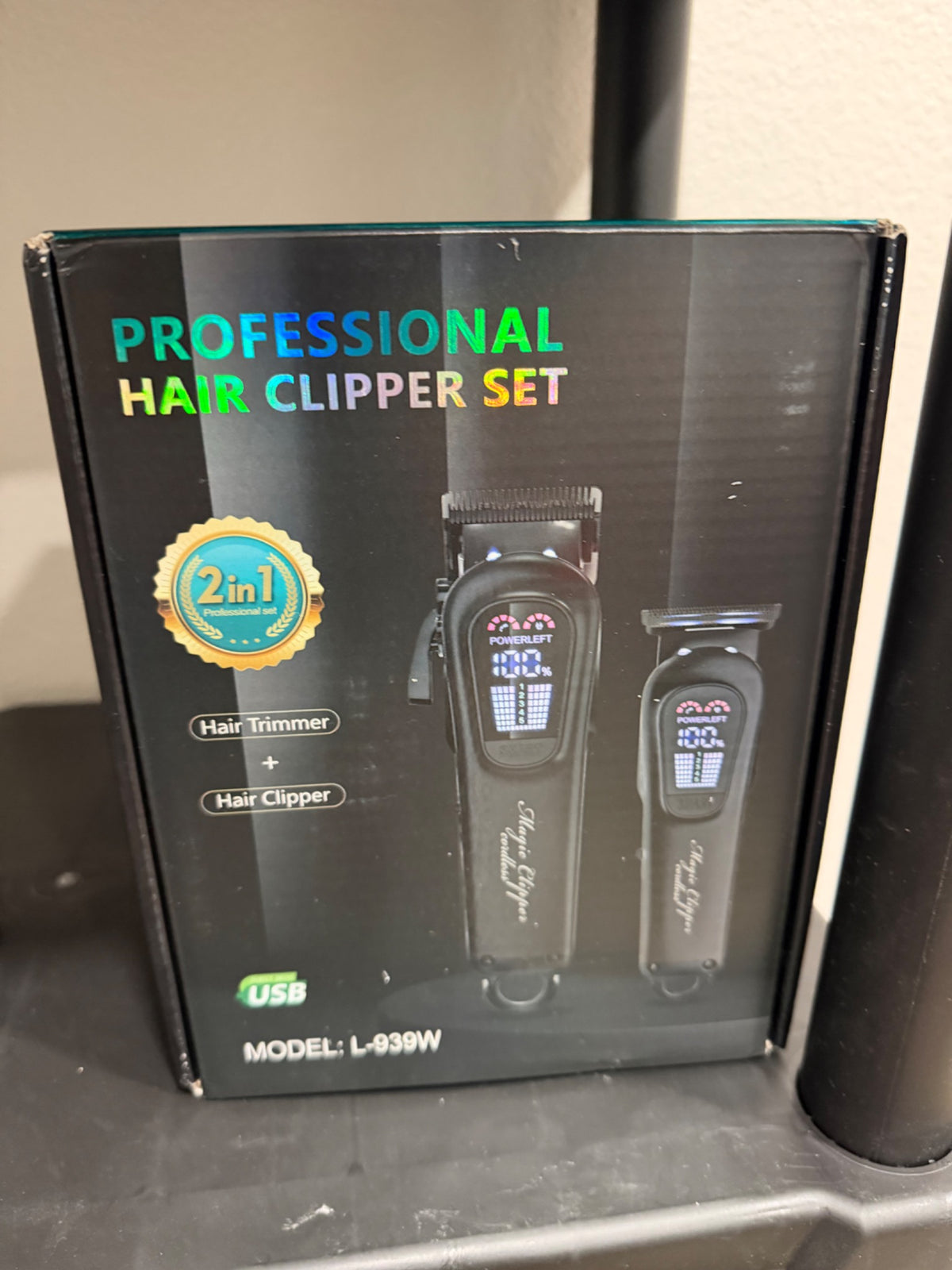 Professional L-939W Clipper and Trimmer Set