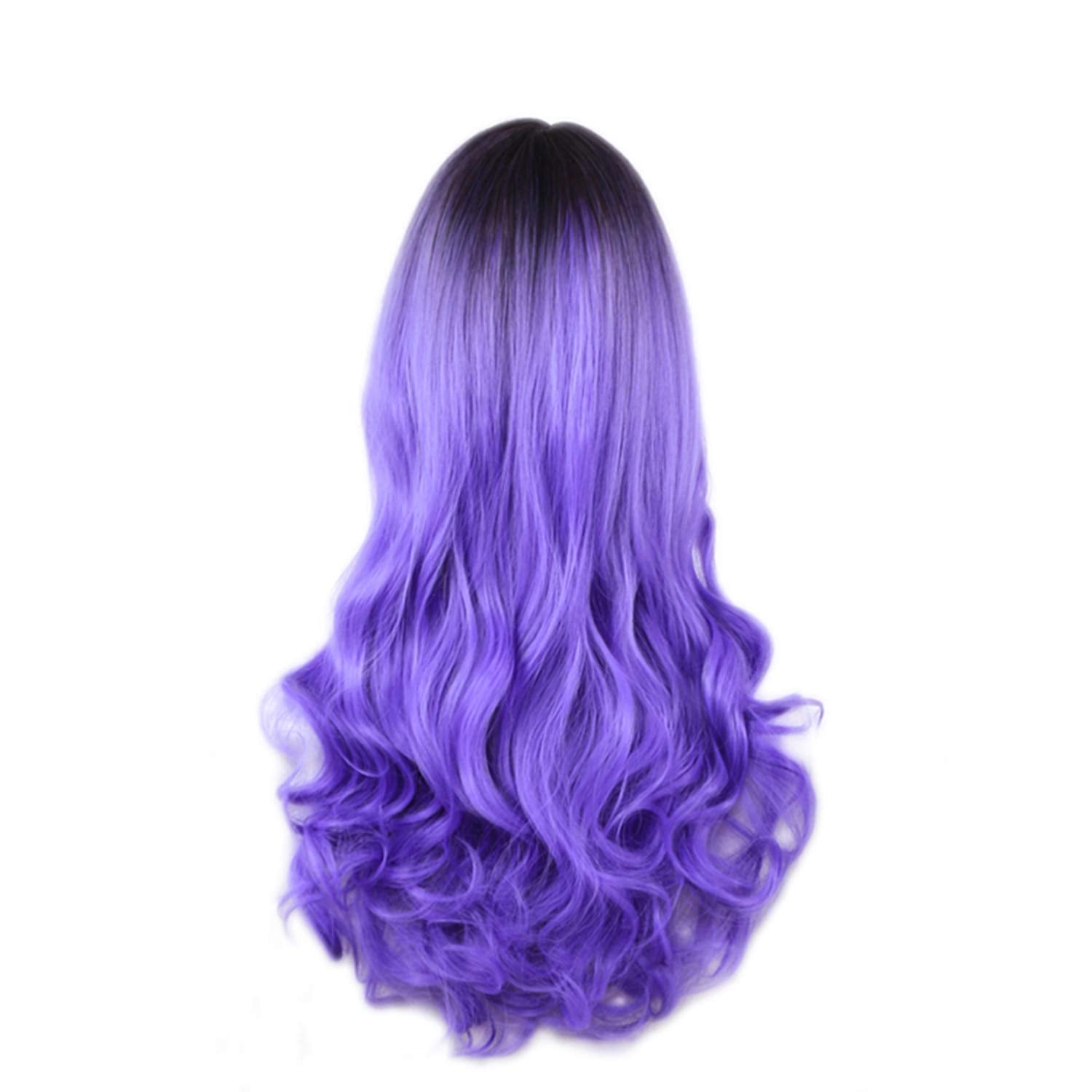 VIP Extensions Off Black to Purple Long Wavy Synthetic Fashion Wig
