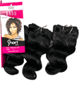 ISIS 100% Human Hair Short Plus Finger Rolls 3 pcs