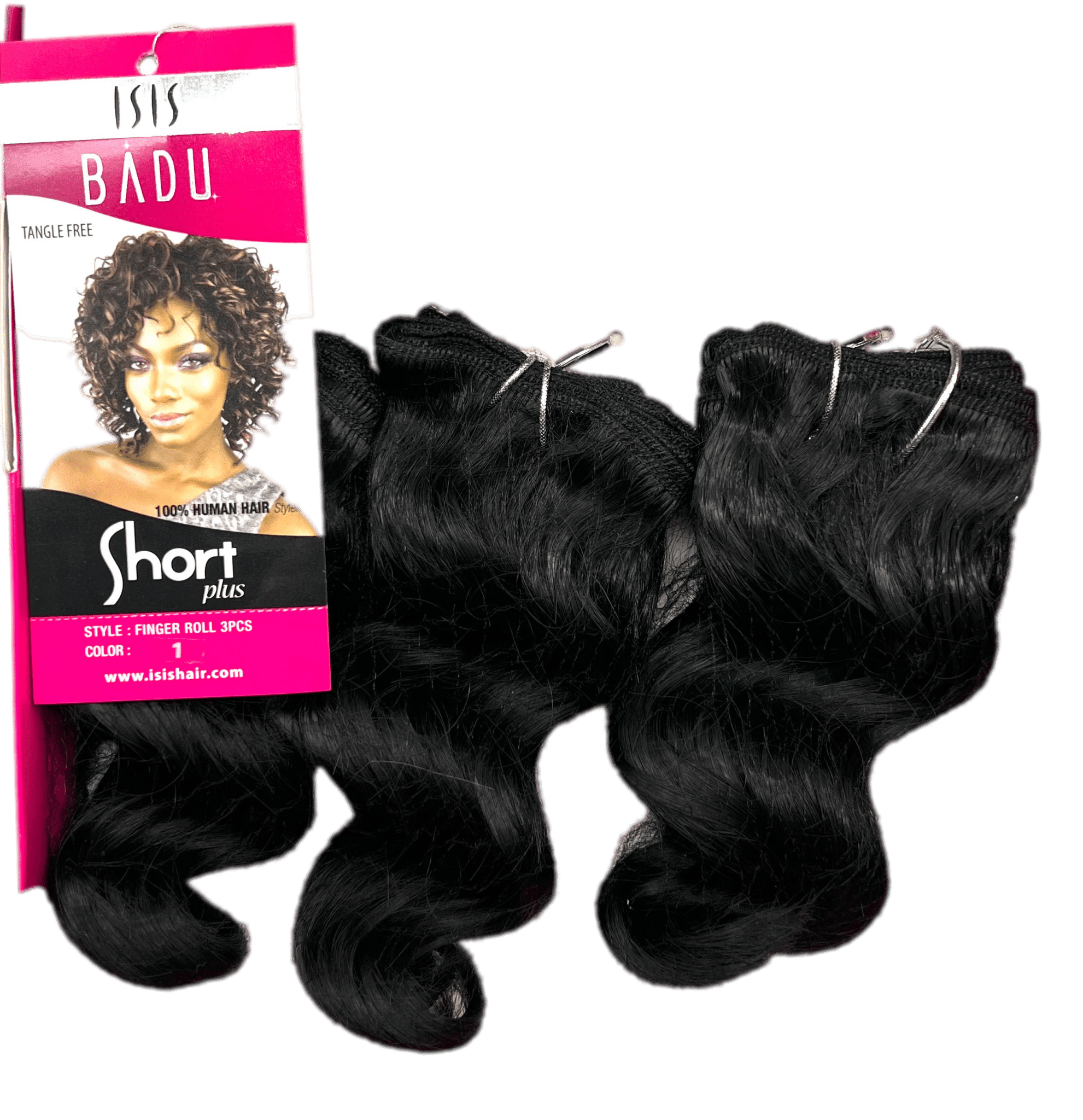 ISIS 100% Human Hair Short Plus Finger Rolls 3 pcs