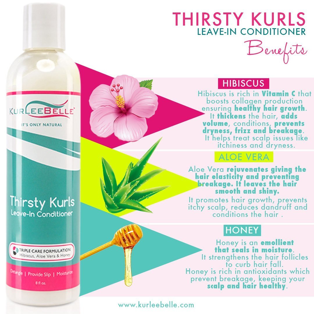 KurleeBelle Thirsty Kurls Leave-In Conditioner 8oz