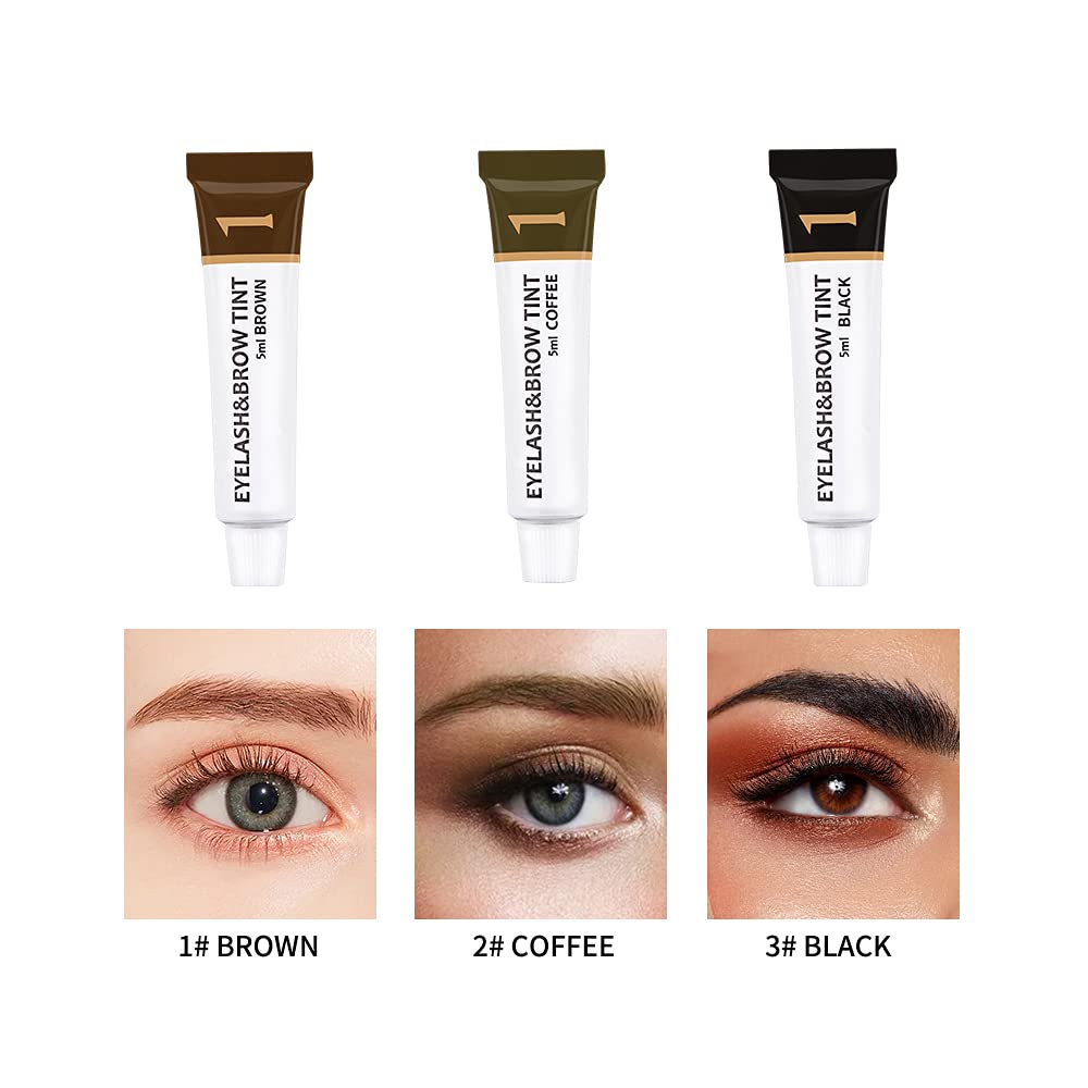 Lash & Brow Tint Kit, Professional Semi-Permanent 2-IN-1