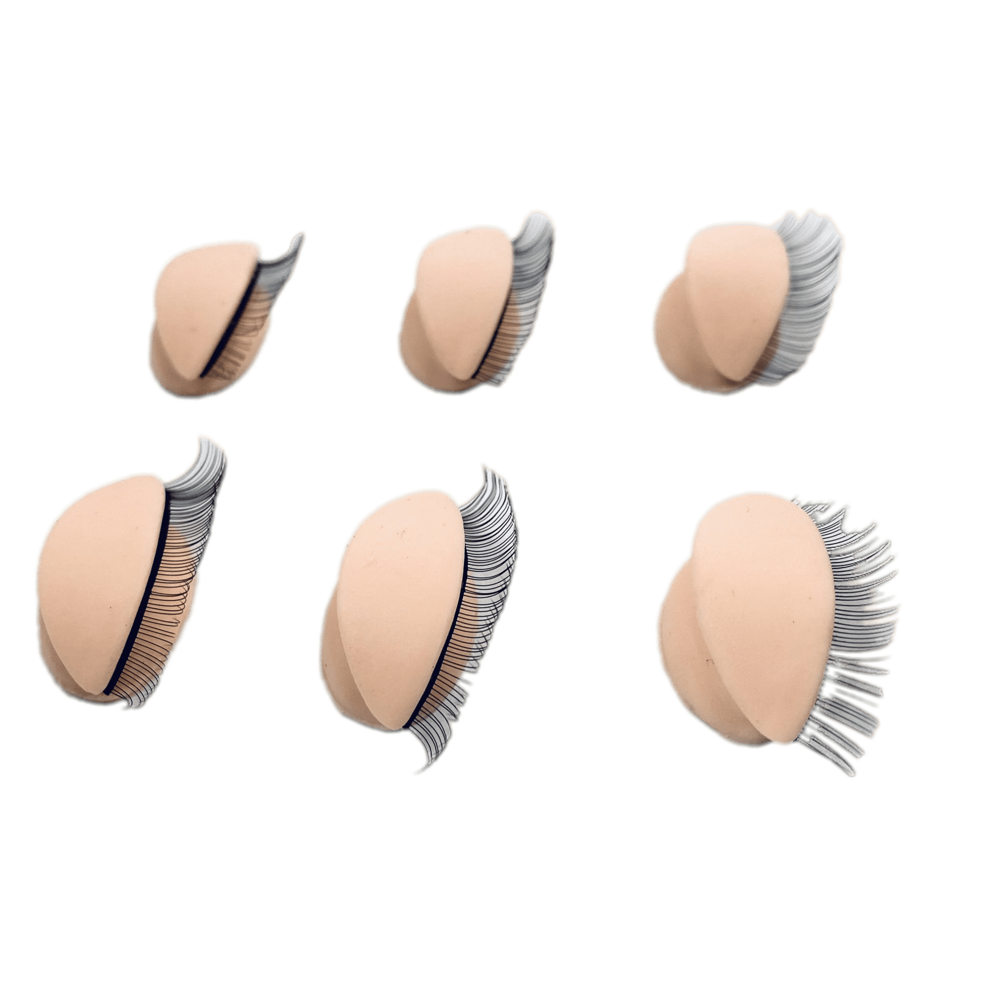 VIP Lashes Training Head Eyes Replacement, Set of 3 Pairs
