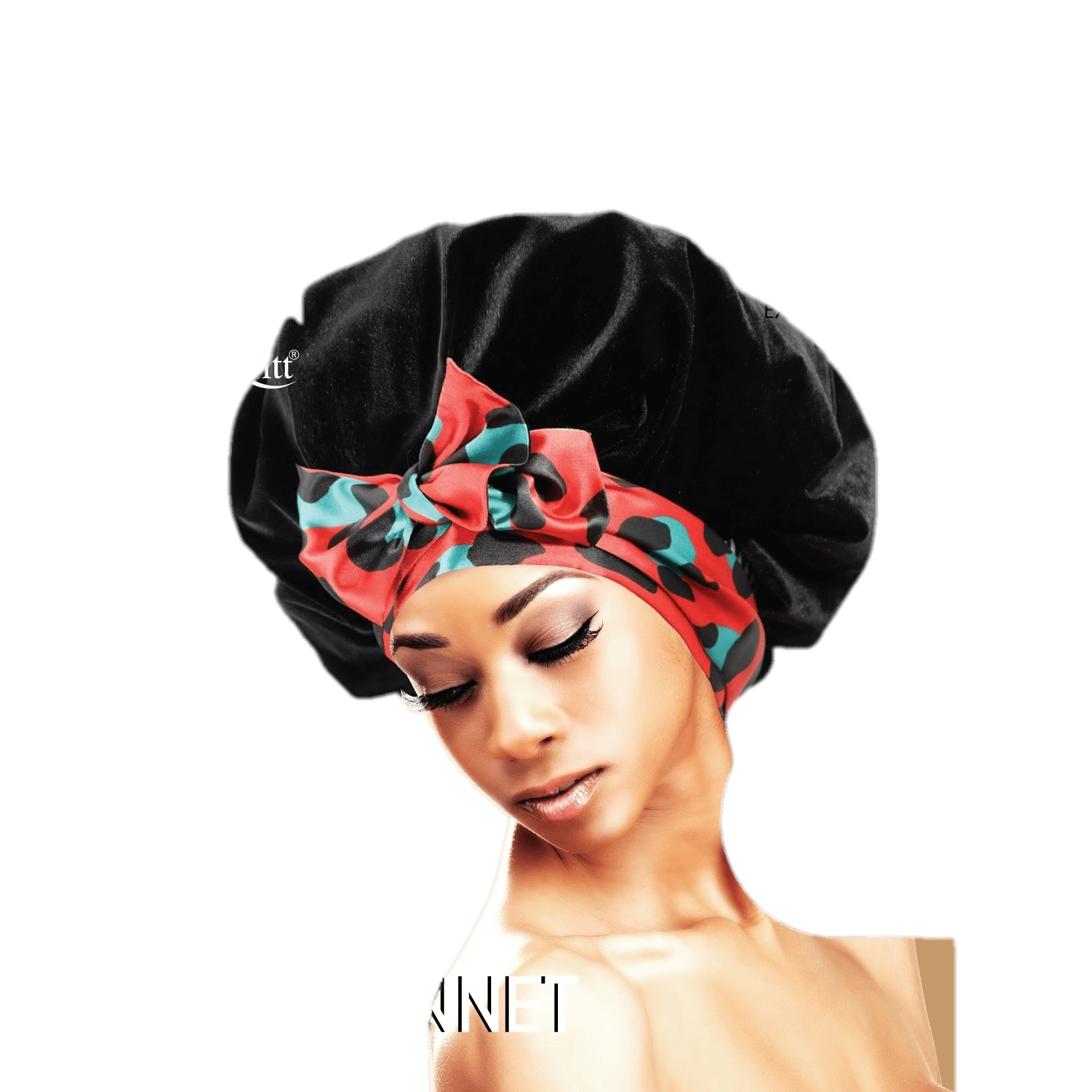 Lux by Qfitt Velvet Tie Bonnet (L-XL)