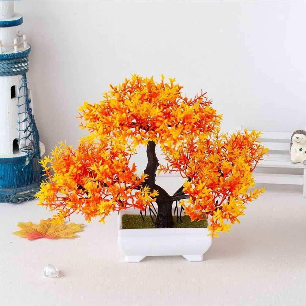 Mini Potted Artificial Bonsai Tree – Zen Home Table Decor