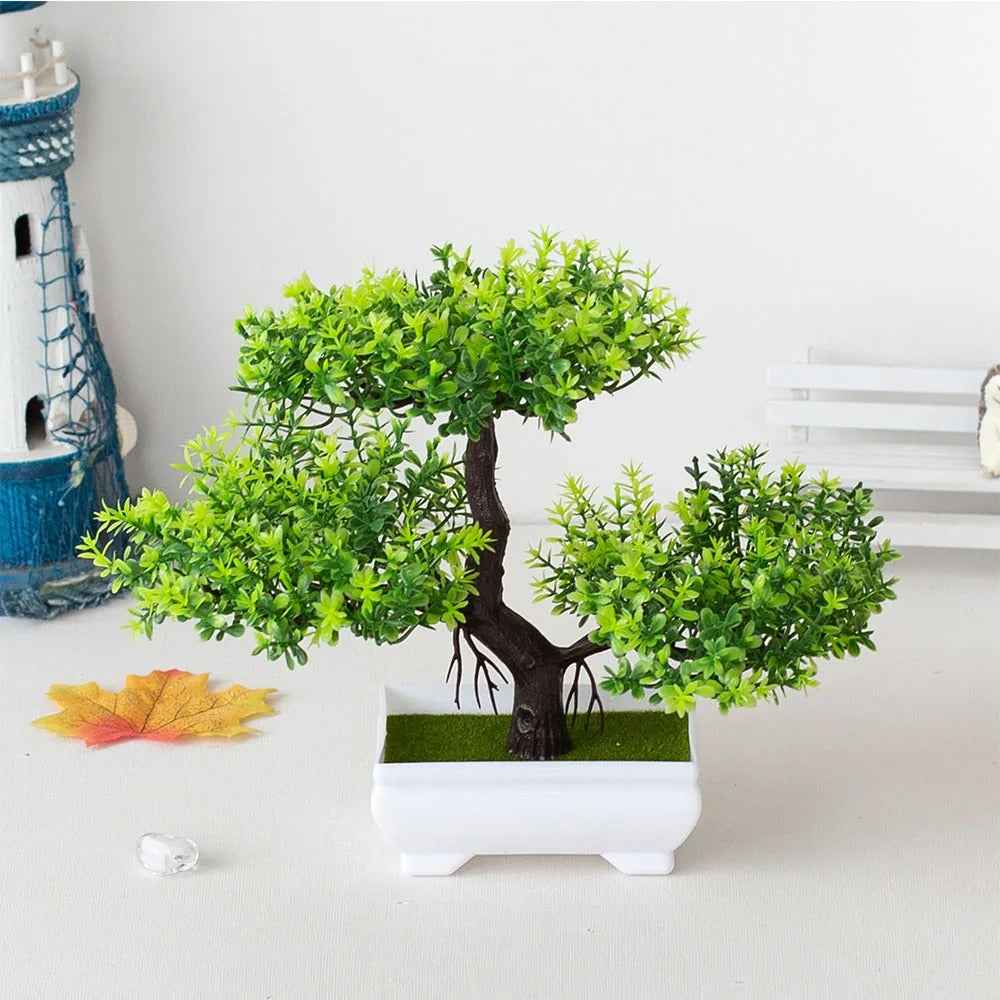 Mini Potted Artificial Bonsai Tree – Zen Home Table Decor