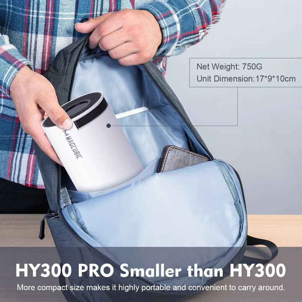 HY300 Pro 4K Projector-Android 11 Dual Wifi6 260ANSI, 1080P 1280*720P Home Cinema Projetor