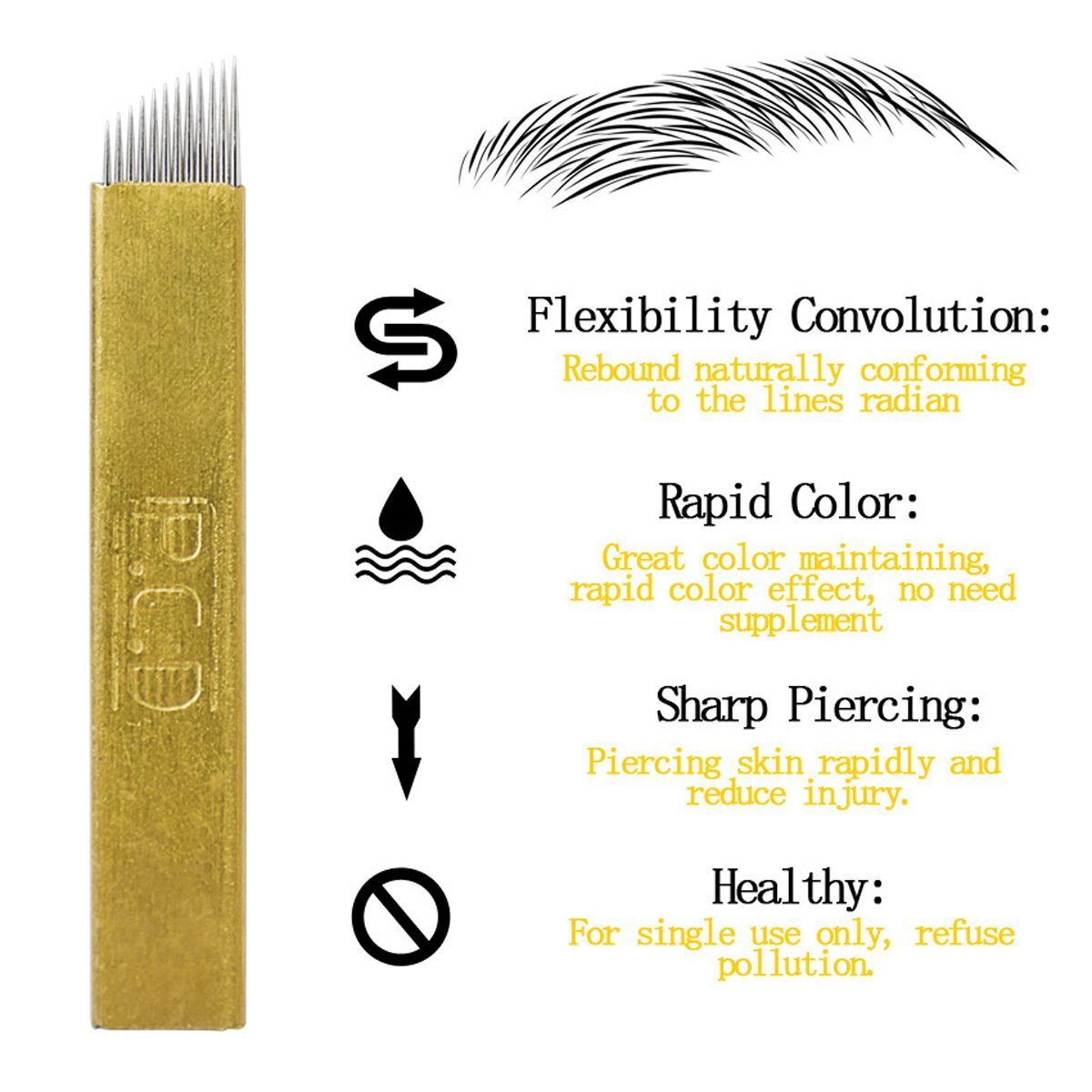 Microblading Needles Permanent Makeup Manual Eyebrow Blades