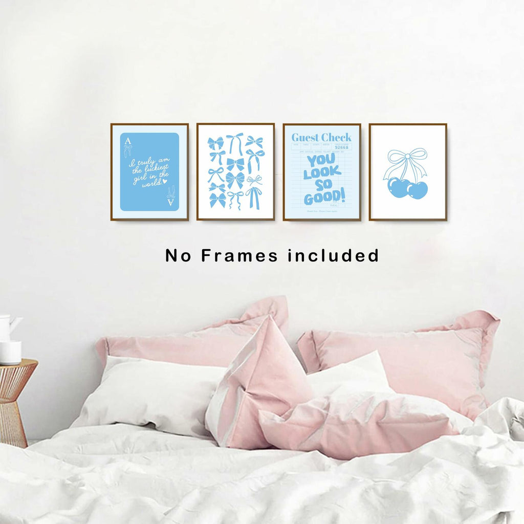 okaxscm Coastal Cowgirl Wall Art Set 4x 8x10 Unframed Posters Dorm Decor
