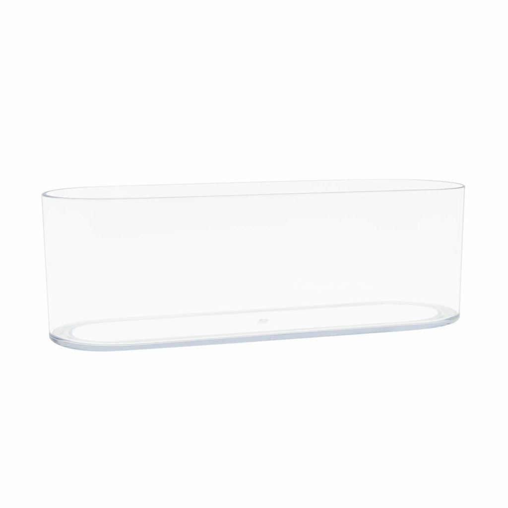 Royal Imports Acrylic Oval Flower Vase 4x12 Clear Non-Breakable Plastic