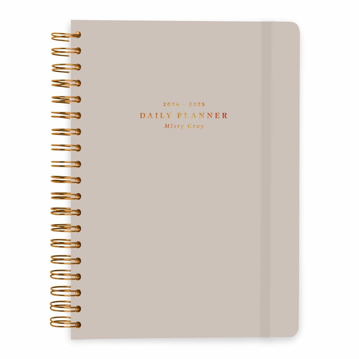 Kokonote Misty Gray A5 Academic Planner 2024-2025 Weekly 12 Months