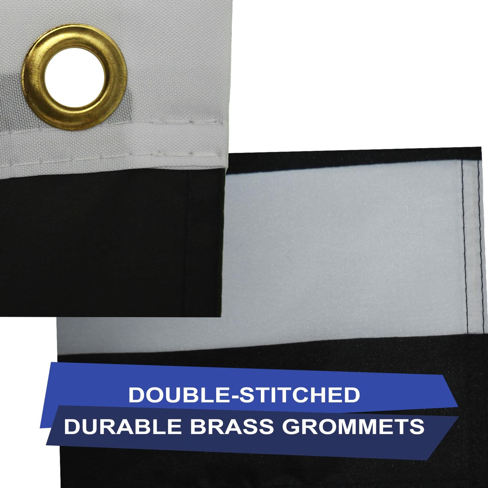 Eugenys Thin Blue Line American Flag 3x5 Ft Black White Blue Durable Grommets