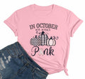 FASHGL I Wear Pink for My Mom Breast Cancer Awareness T-Shirt Pink Size S
