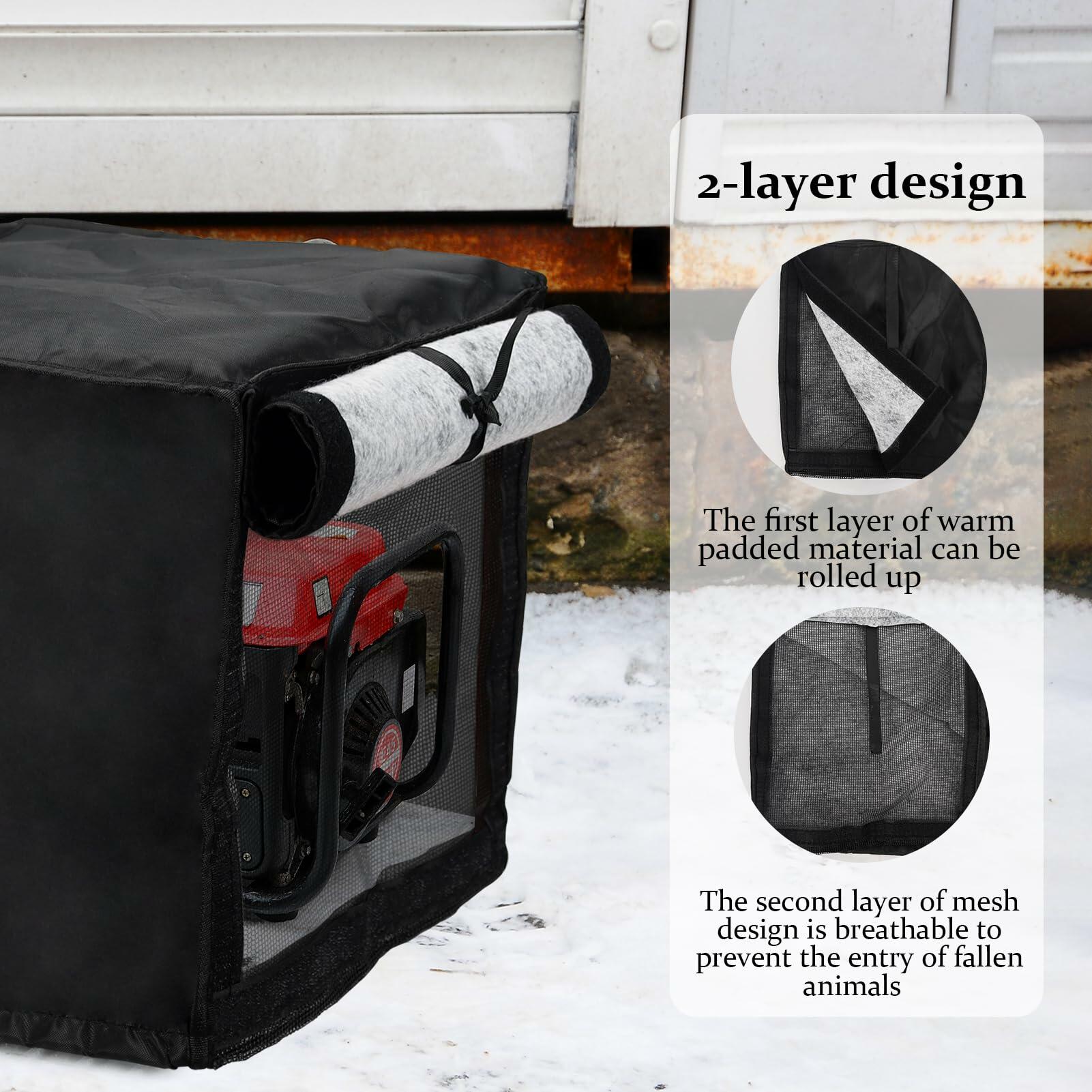 Outdoor Pool Heater Cover Waterproof Plush Lining 24x11x11in
