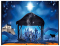 YYNXSY Nativity Scene Backdrop 10x8FT Christmas Star Night Blue