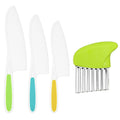 Suhctuptx Kids Nylon Kitchen Knife Set Toddler Safe Cooking Tools 4 Pcs