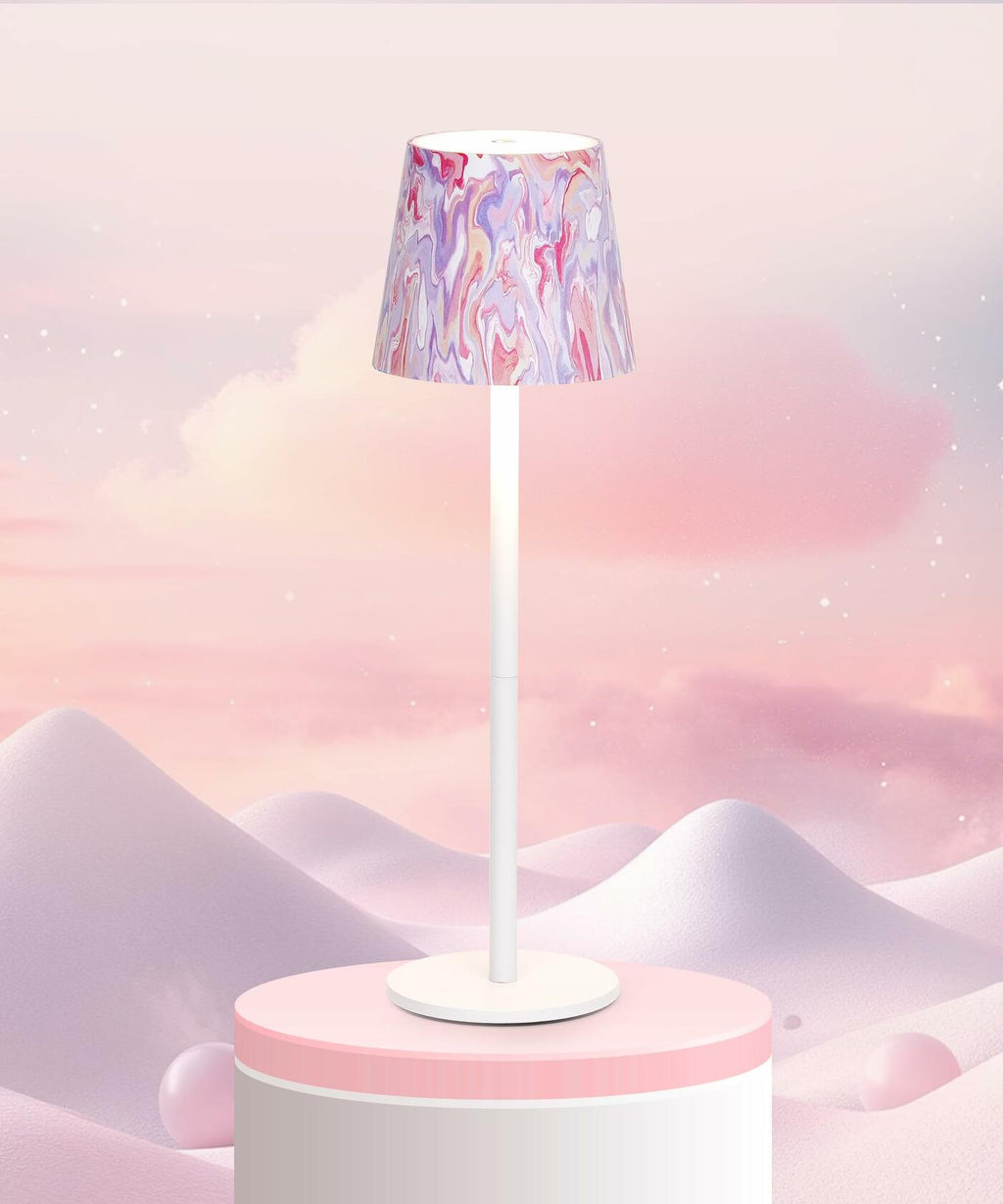 Faithorse Cordless Table Lamp Oil Painting Series Dimmable Pink 5200mAh
