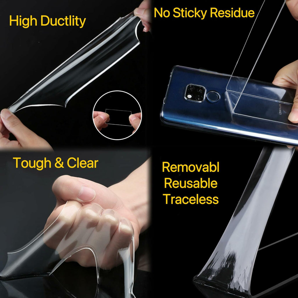 Tuqiso Double Sided Heavy Duty Nano Adhesive Tape Clear 9.85ft