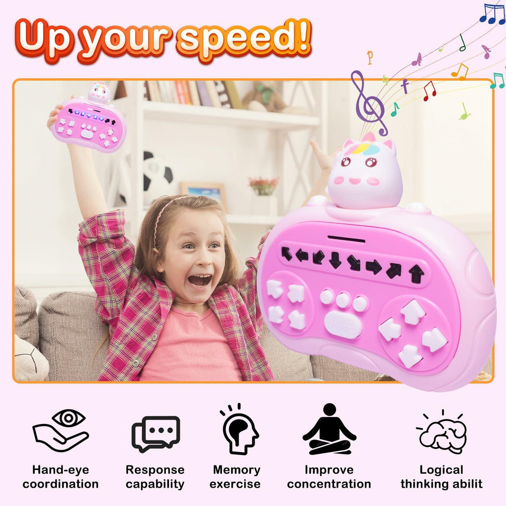 Rhythm Master Dance Machine Handheld Game Red Bear Educational Toy