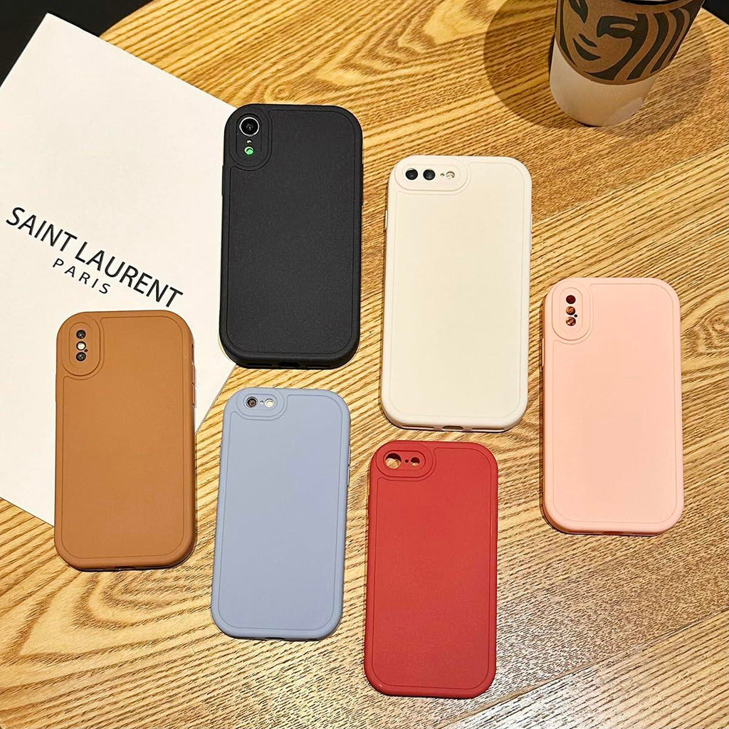 Callyue iPhone 16 6.1 TPU Case Circular Edges Camera Protection Black