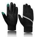 VigorGlove Kids Running Thermal Fleece Touch Screen Gloves Black Size S