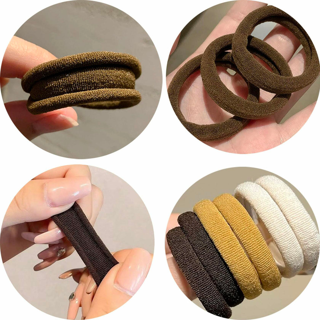 XXFBJNMD 20 Pcs Seamless Rubber Bands High Elasticity Soft Hair Bands HS