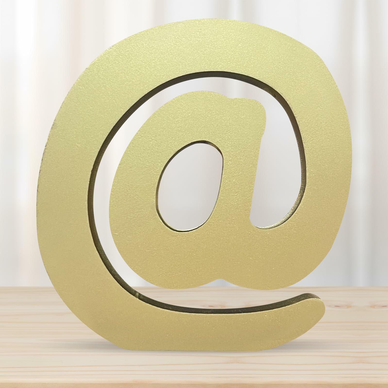 DEEZOMO 4 Inch 3D Golden Wooden Letter Z Unfinished Wood Craft Decor