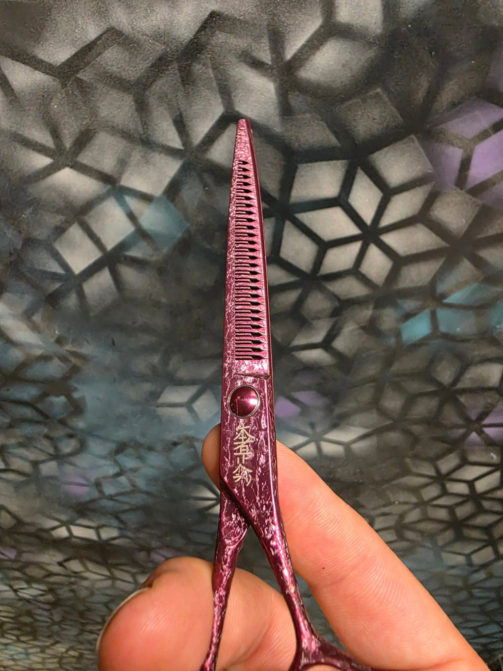 Reiki Shears - Pink Unicorn Reverse Chunker