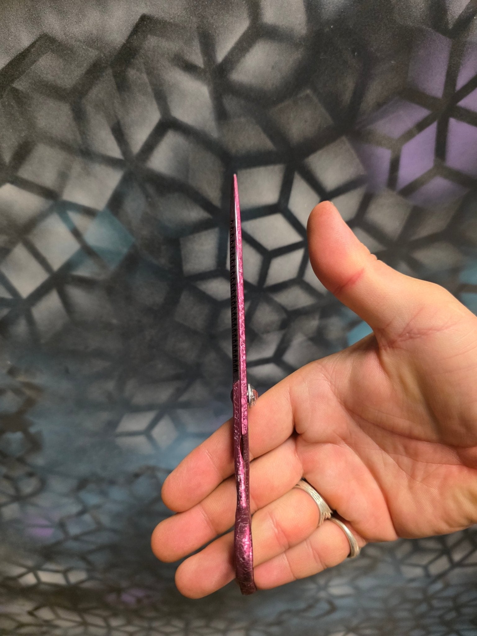 Reiki Shears - Pink Unicorn Reverse Chunker