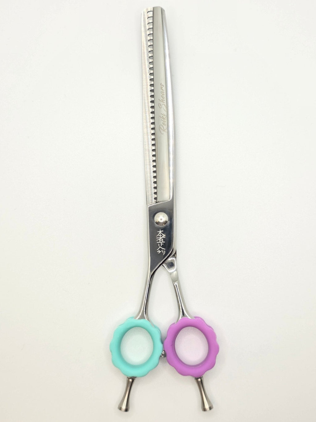 Reiki Shears - Southpaw Curved Blender - Cat The Dog Groomer Signature Collection