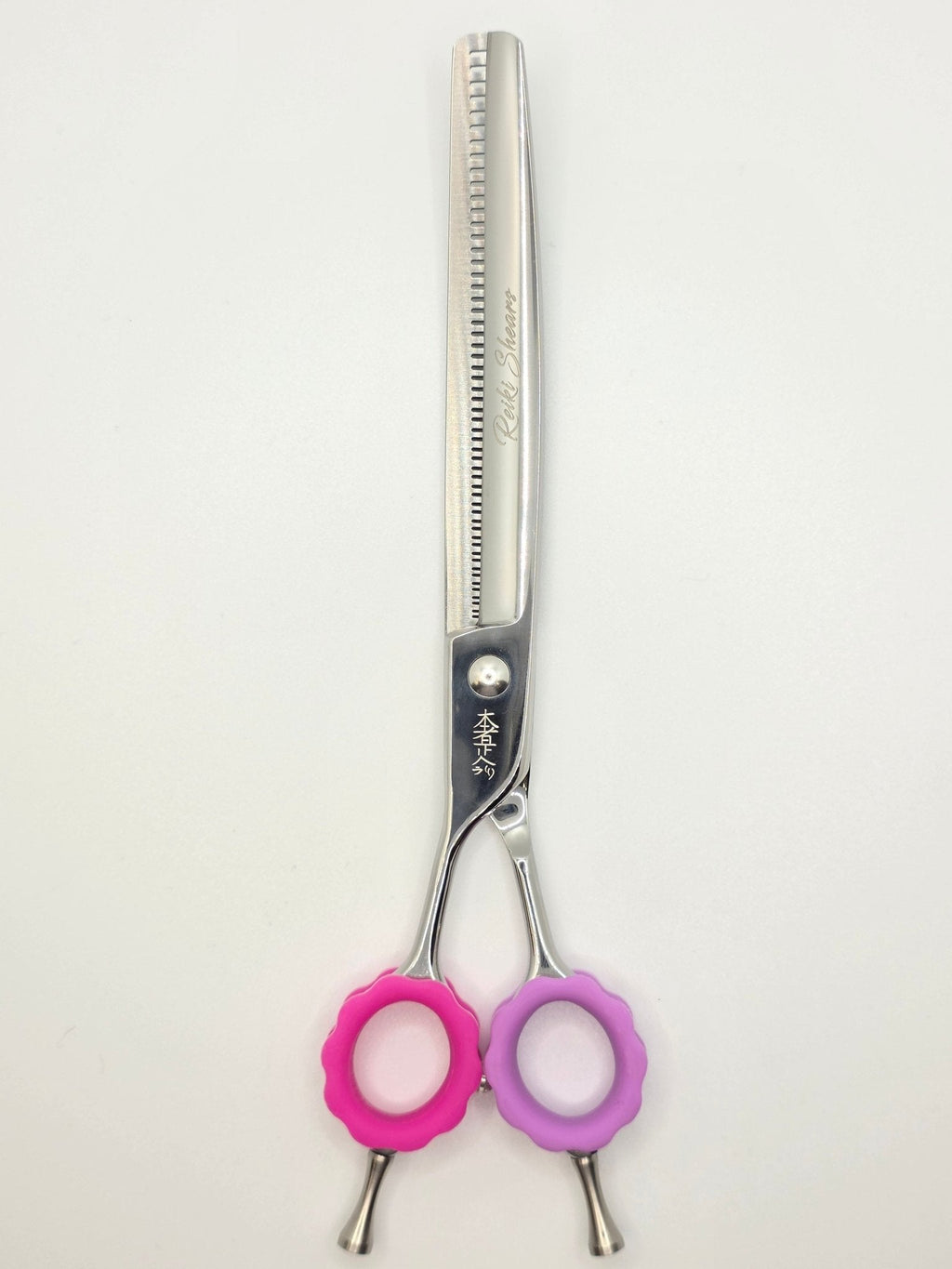 Reiki Shears - Left-Handed Curved Chunker - Southpaw Signature by Cat The Dog Groomer