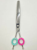 Reiki Shears - Left-Handed Curved Thinner - Southpaw Signature by Cat The Dog Groomer