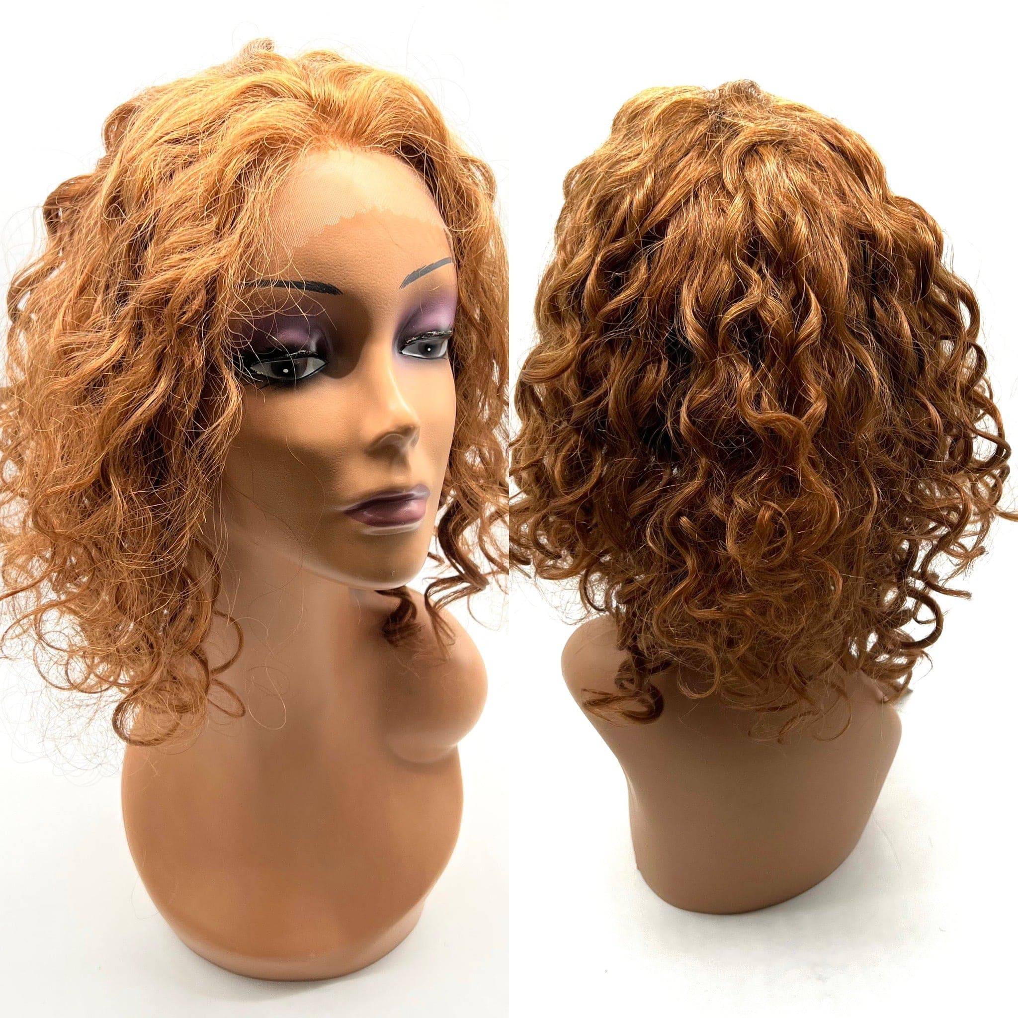 VIP Extensions Remy Human Hair Lace Front Wig 500 Curly 15"