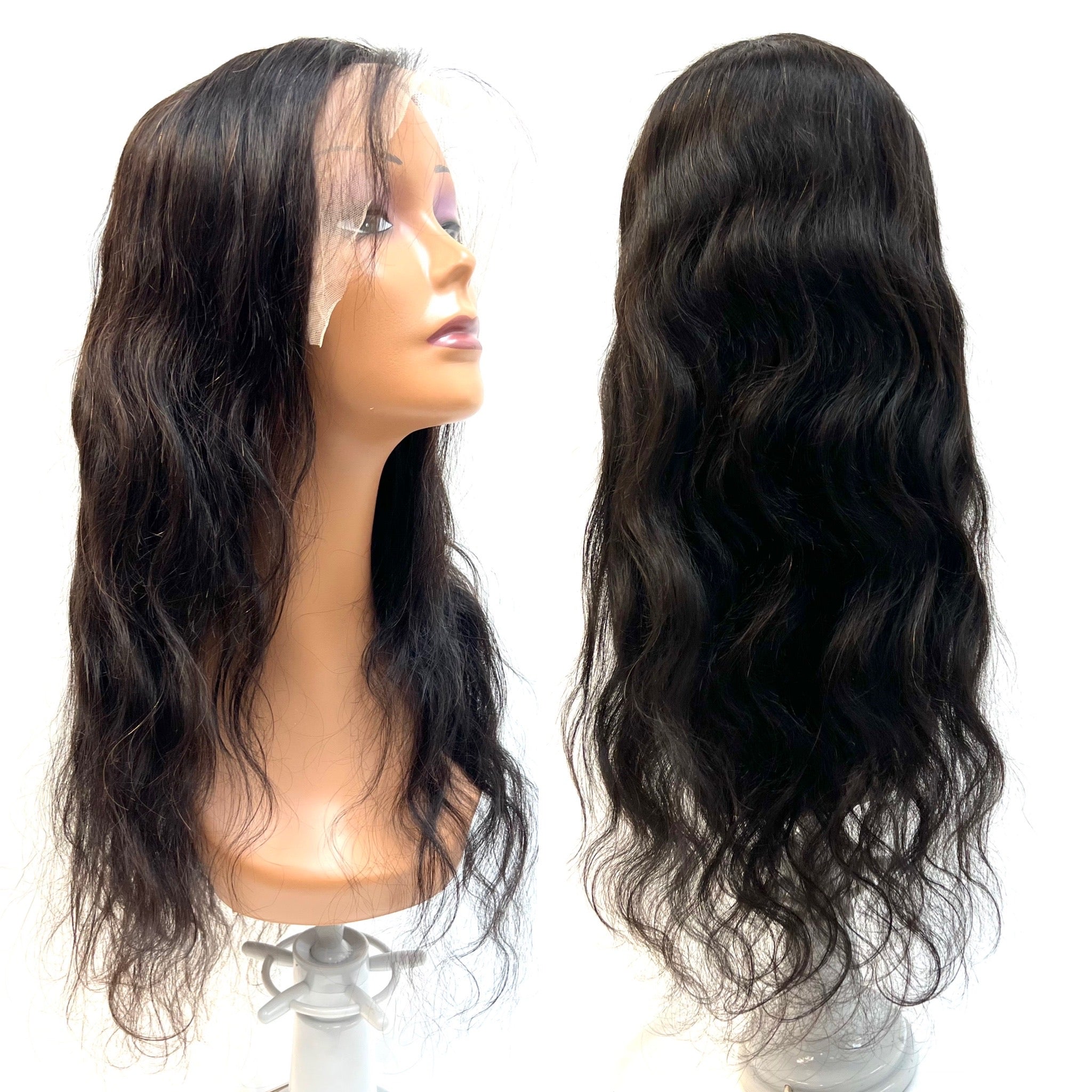 Rio Body Wave Human Hair Lace Front Wig Natural Black - Choose Size