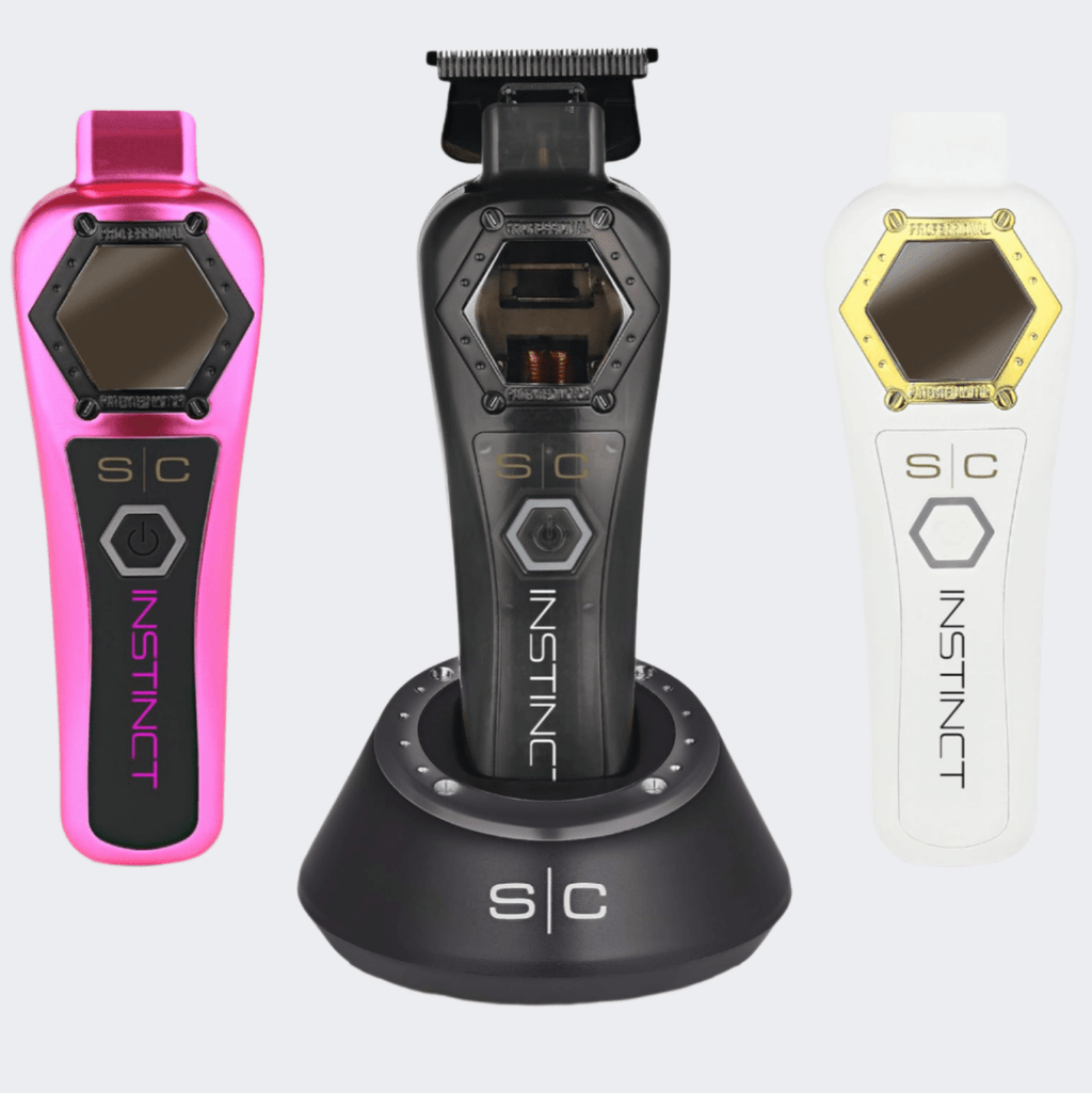 StyleCraft Metal Instinct Collection – Clipper, Trimmer with FREE Metal Shaver PINK