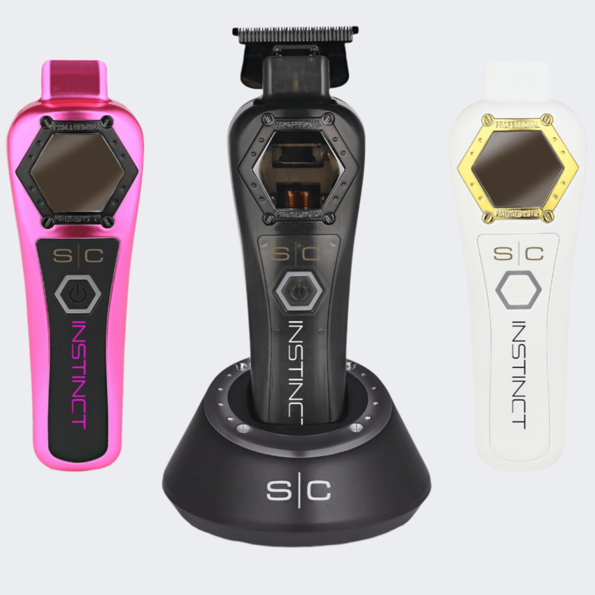StyleCraft Metal Instinct Collection – Clipper, Trimmer with FREE Metal Shaver PINK