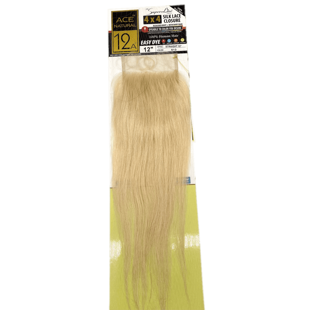 Super Line Silk 4x4 Closure Silk Lace 613